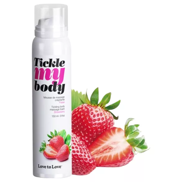 Tickle my body - espuma de masaje - fresa - 150ml