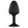 Plug Anal Geisha Diamante M - negro con piedra blanca