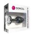 Plug Anal Geisha Diamante M - negro con piedra blanca