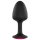 Dorcel - plug anal con gema rosa - silicona negra - tamaño M