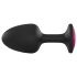 Plug Anal Geisha Ruby Dorcel - L, negro con piedra rosa