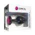 Plug Anal Geisha Ruby Dorcel - L, negro con piedra rosa