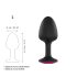 Plug Anal Geisha Ruby Dorcel - L, negro con piedra rosa