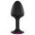 Plug Geisha Ruby XL - negro con gema rosa