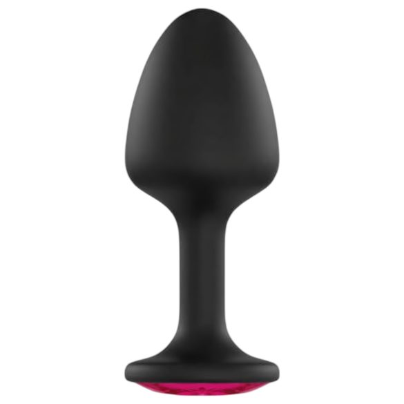 Plug Geisha Ruby XL - negro con gema rosa