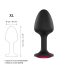 Plug Geisha Ruby XL - negro con gema rosa