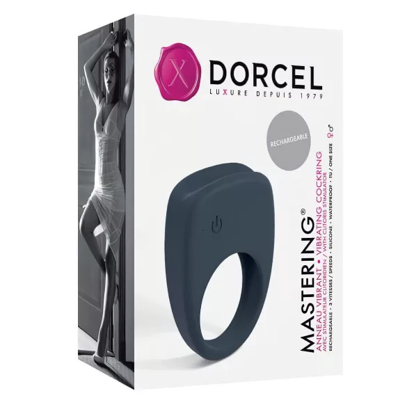 Dorcel Mastering - anillo para el pene vibrador recargable (gris)
