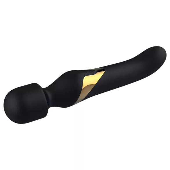 Dorcel - vibrador masajeador doble estímulo 2 en 1 - silicona negra