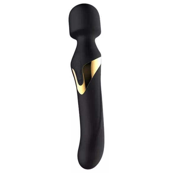 Dorcel - vibrador masajeador doble estímulo 2 en 1 - silicona negra
