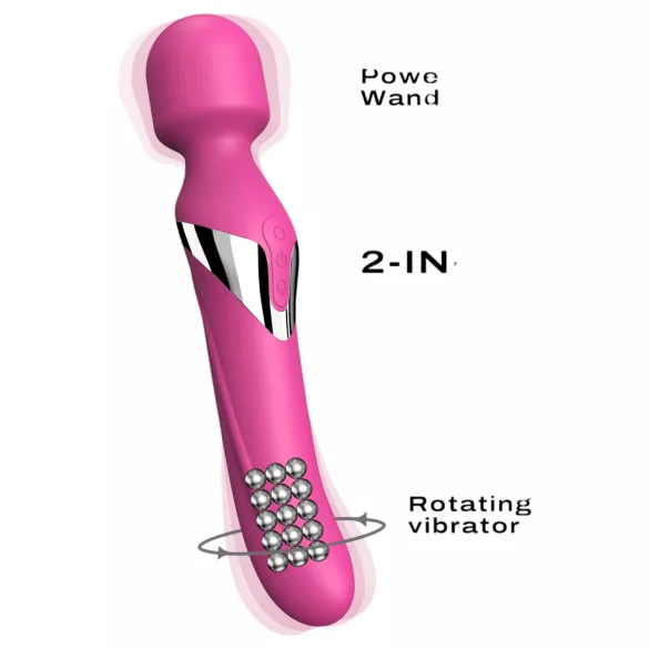 Dorcel Dual Orgasms - vibrador masajeador 2 en 1 recargable (rosa)