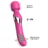 Dorcel Dual Orgasms - vibrador masajeador 2 en 1 recargable (rosa)