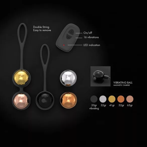 Dorcel Training Balls - juego de bolas geisha variables con mando a distancia