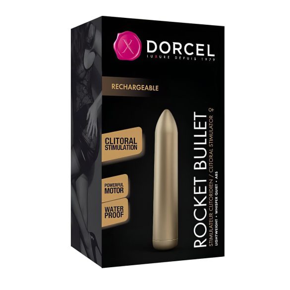 Dorcel - mini vibrador recargable - bala potente - color dorado