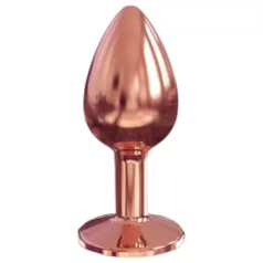   Plug Dorcel Diamond S - plug anal de aluminio pequeño (rosa dorado)