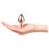 Diamante Anal Plug S - aluminio, pequeño (oro rosa)