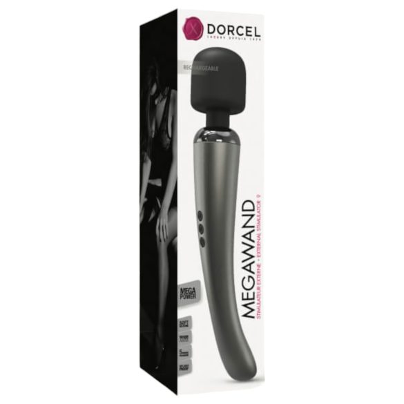 Dorcel Megawand - Masajeador vibrador plateado recargable
