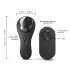 Vibrador discreto recargable para clítoris (negro)