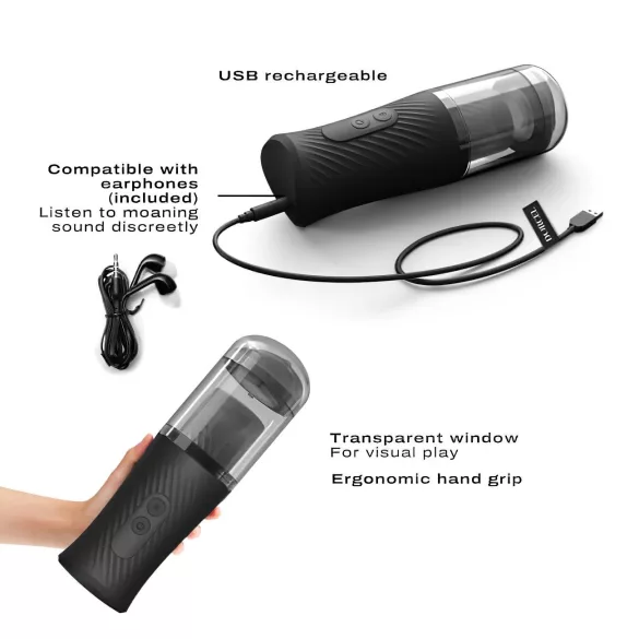 Dorcel Thrust Blow - masturbador automático recargable - movimiento de empuje