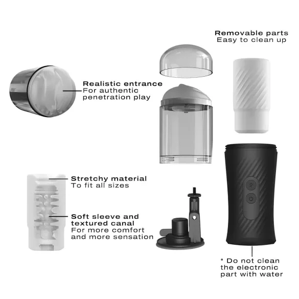 Dorcel Thrust Blow - masturbador automático recargable - movimiento de empuje