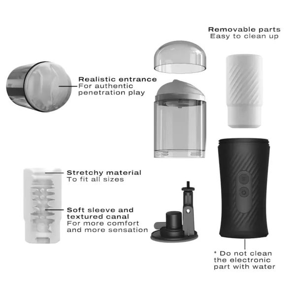 Dorcel Thrust Blow - masturbador automático recargable - movimiento de empuje
