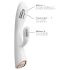 Conejito Flexi Dorcel - vibrador con calor y brazo para clítoris (blanco)