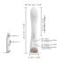 Conejito Flexi Dorcel - vibrador con calor y brazo para clítoris (blanco)