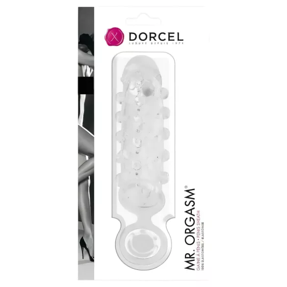 Dorcel Mr. Orgasm - funda peneana con bolas (transparente)