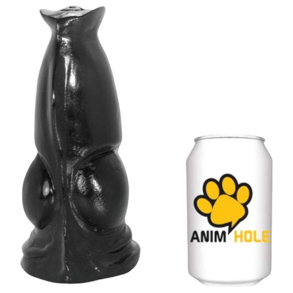 AnimHole Wolf - dildo realista forma lobo - silicona negra 21cm