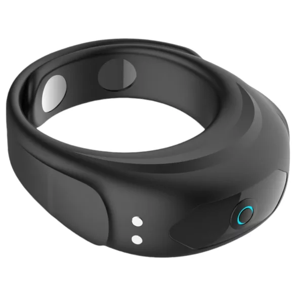 Funny Me - anillo para pene recargable vibración ajustable silicona negro
