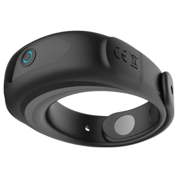 Funny Me - anillo para pene recargable vibración ajustable silicona negro