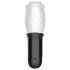 Masturbador boca giratoria First Class - blanco/negro