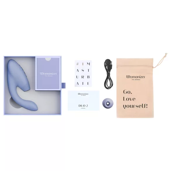 Womanizer Duo 2 - Vibrador doble punto G y clítoris - silicona lila