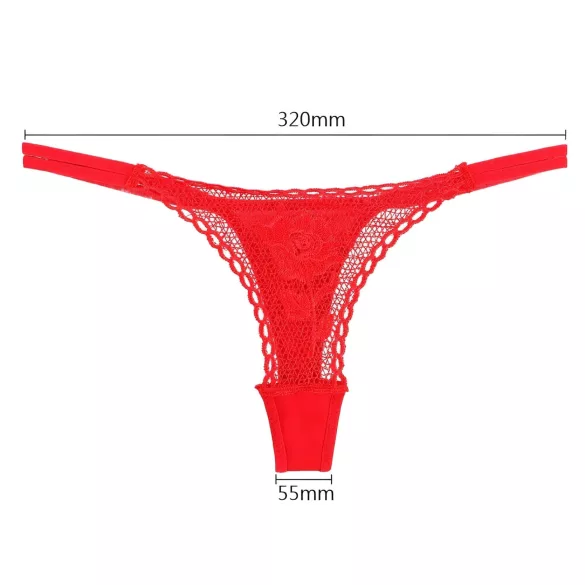 Panty Rose - tanga oculta en rosa - rojo - talla S-L