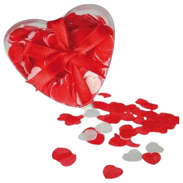Corazones - confeti de baño con pétalos de rosa perfumados (30g)