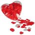 Corazones - confeti de baño con pétalos de rosa perfumados (30g)