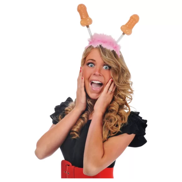 Diadema con pene (rosa-natural)