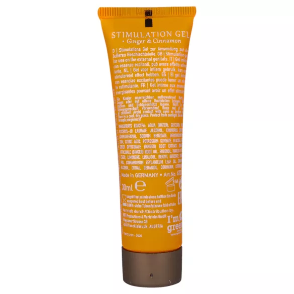 HOT Shiatsu - crema estimulante para mujeres - jengibre y canela 30ml