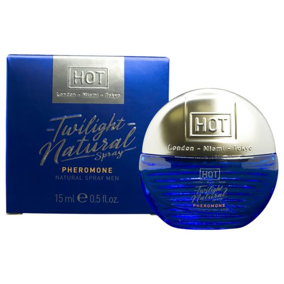 HOT Twilight Natural - Perfume de feromonas para hombre (15 ml) - Sin fragancia