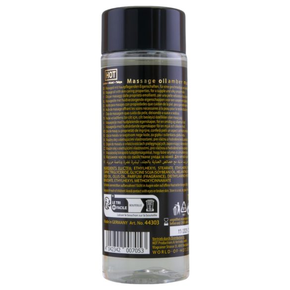 HOT - aceite de masaje corporal - ámbar y almizcle - 100 ml