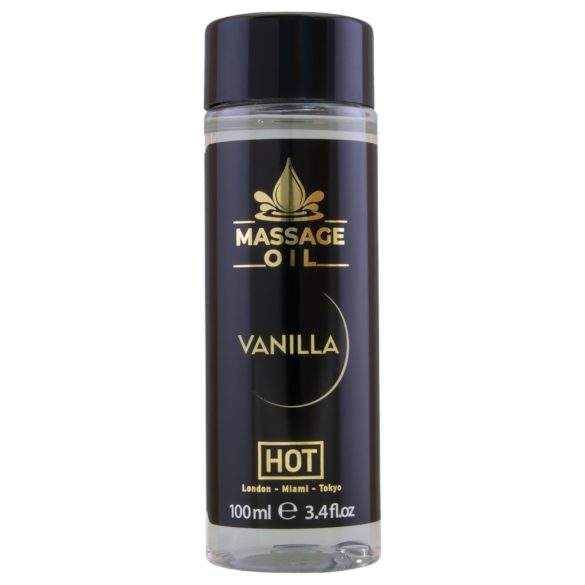 HOT - aceite de masaje hidratante - vainilla - 100 ml