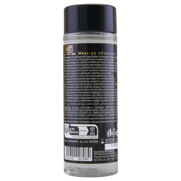 HOT - aceite de masaje corporal - coco - 100ml