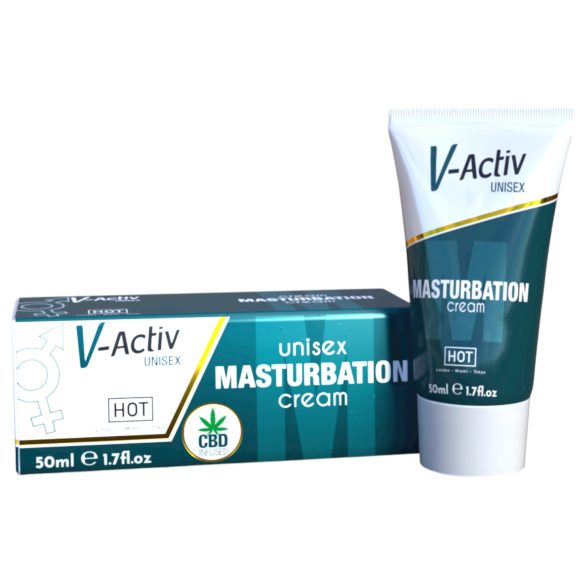 Hot V-Active - Crema estimulante unisex para masturbación (50 ml)