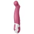 Satisfyer Petting Hippo - vibrador recargable impermeable silicona rosa