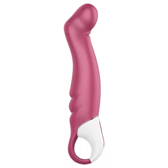 Satisfyer Petting Hippo - vibrador recargable impermeable silicona rosa