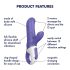 Satisfyer Magic Bunny - Vibrador resistente al agua (azul)