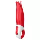 Satisfyer Power Flower - vibrador recargable e impermeable (rojo)
