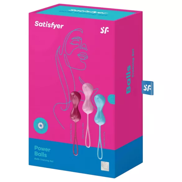 Satisfyer Power Balls - bolas chinas con peso móvil - set de 3 unidades