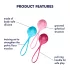 Satisfyer - bolas chinas - set fortalecedor 3 piezas