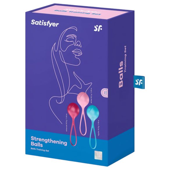 Satisfyer - bolas chinas - set fortalecedor 3 piezas