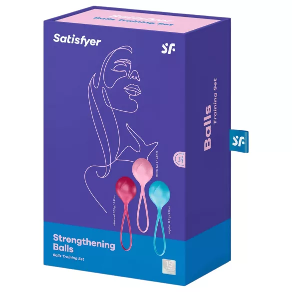 Satisfyer - bolas chinas - set fortalecedor 3 piezas